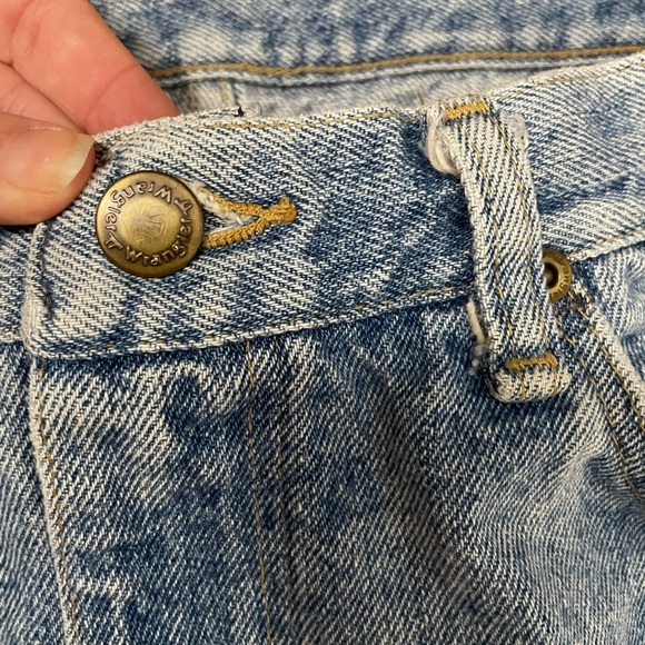 Vintage WRANGLER Distressed Jeans 34 x 32 - Picture 9 of 15